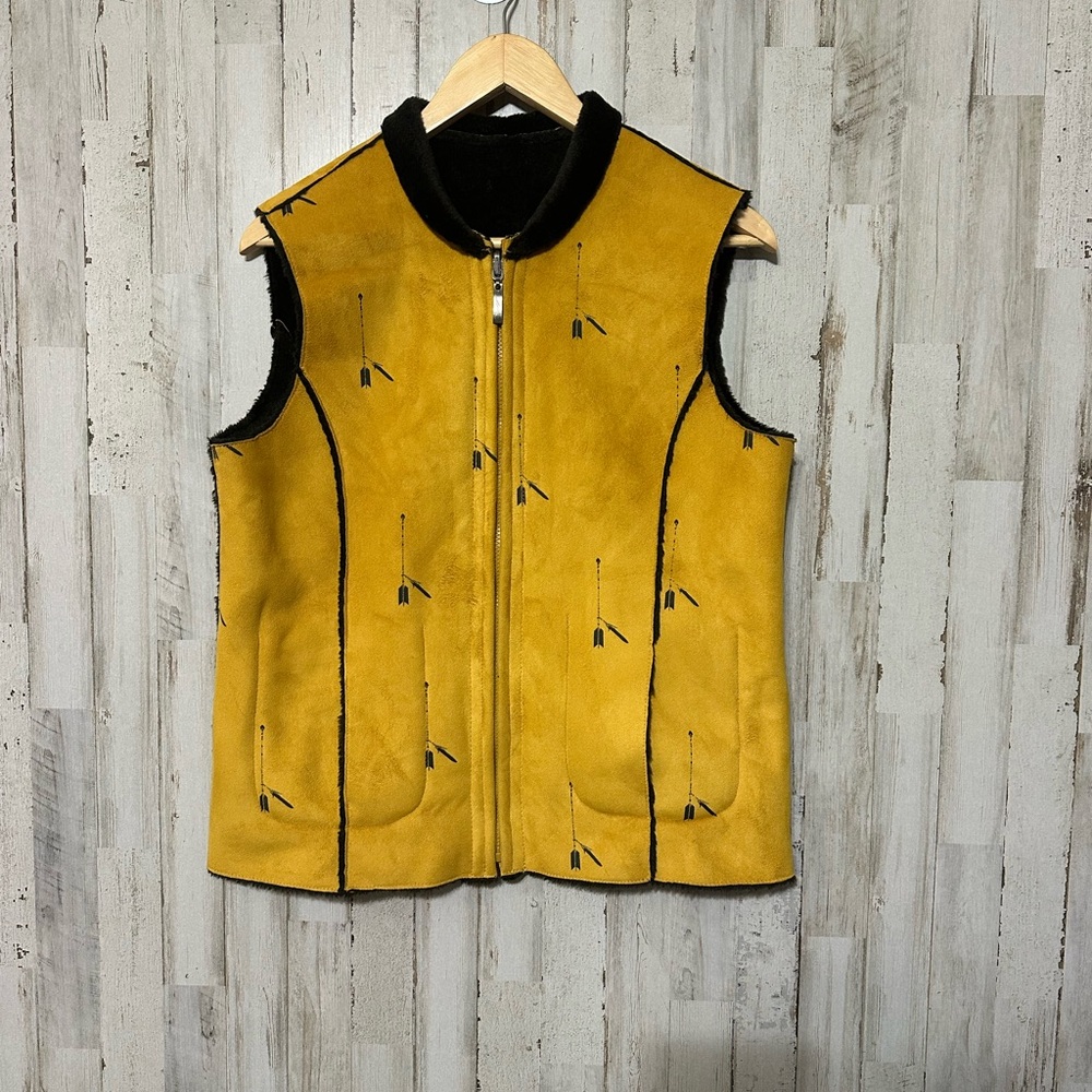 Montanaco reversible‎ faux suede and faux fur vest